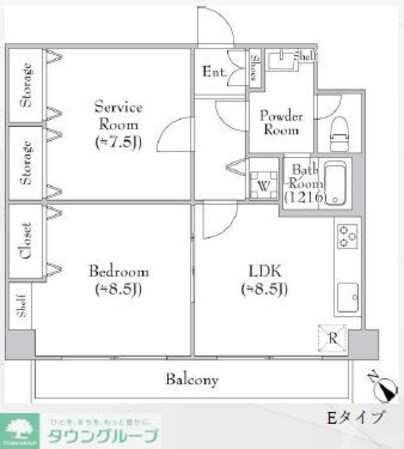 TraValore淵野辺の物件間取画像